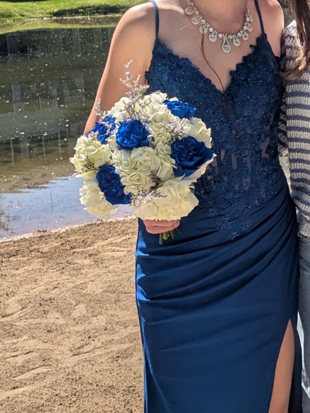 Stacees Navy prom dress
